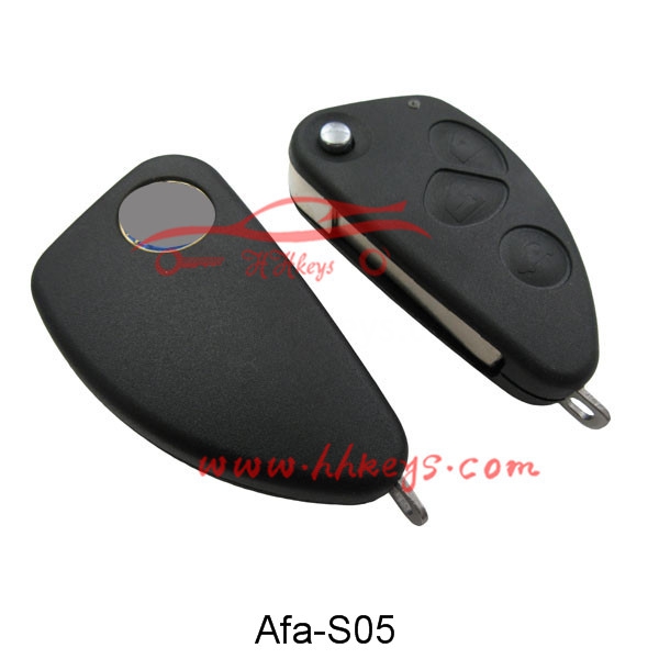 Alfa Romeo 147 156 GT 3 Button Flip Key Shell Amin'ny SIP22 Blade