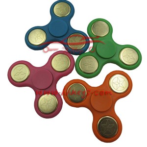 Tri rastløs Hand Toy Finger Spinner (Glow i Dark)