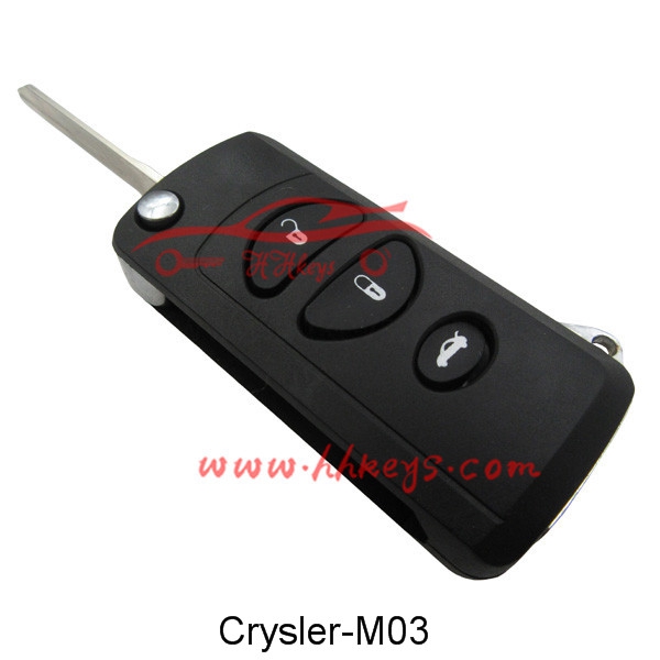High PerformanceAutomatic Key Cutting Machine -
Chrysler 3 Buttons Modified Remote key shell – Hou Hui detail pictures