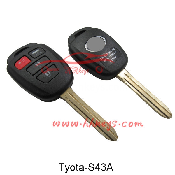 Cheap price Key Cover For Car Keys -
 Toyota 3+1 Buttons Remote key shell – Hou Hui