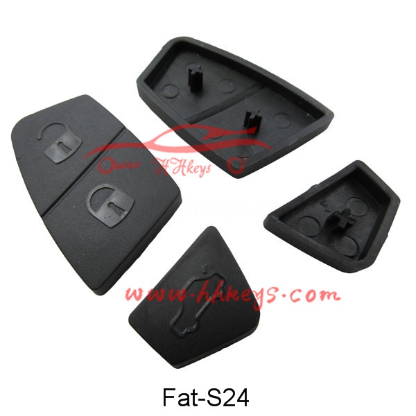 Fiat 3 tlačidlá Rubber Pad (Black)