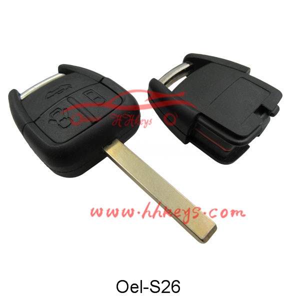 Opel 3 Button (Door Button) Remote Key Shell (HU100 Blade)