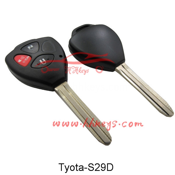 Reasonable price for Ford Copy Key Machine -
 Toyota 2+1 Buttons Remote key shell – Hou Hui