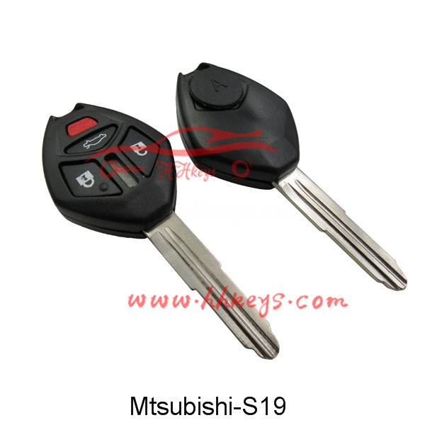 Discount wholesale Key Transponder Chip Id48 -
 Mitsubishi 3+1 Buttons Remote key shell – Hou Hui