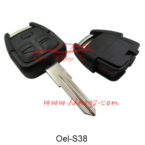 Opel 3 Buttons Remote Key Shell With Light  HU46 Left  Blade