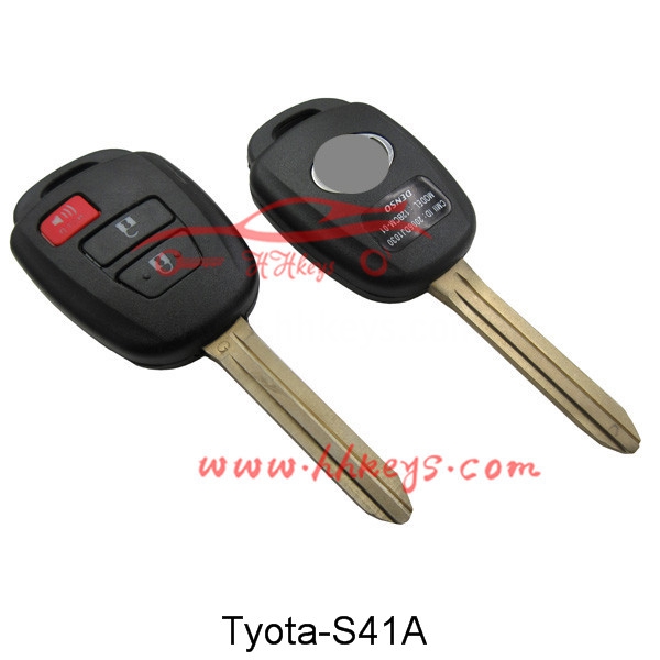 Low price for Car Key Matching -
 Toyota 2+1 Buttons Remote key shell – Hou Hui
