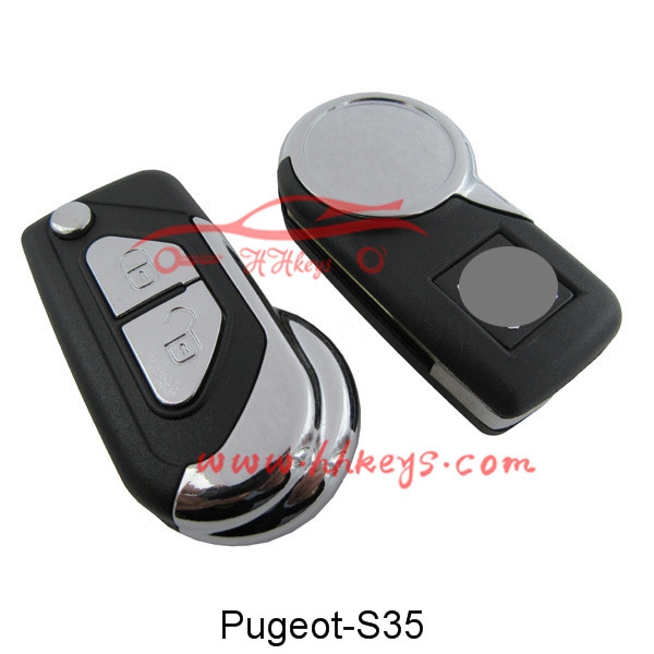 Factory selling Car Key Chip Transpond -
 Peugeot/Citroen 307 2 Button Flip Remote Key Shell – Hou Hui