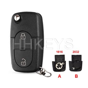 2/3/4 Butons old Flip Key Shell For Audi Car Key Replacement