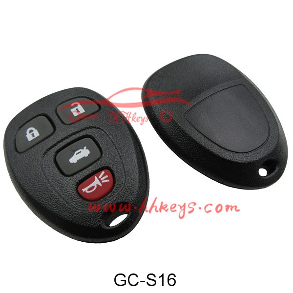 GM 3+1 Buttons Remote Key Fob Shell No Logo