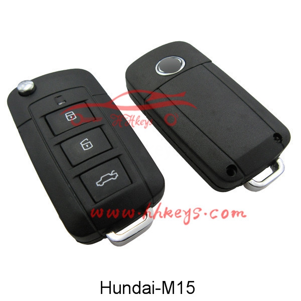 Hyundai 3 Buttons Modified Flip Key Shell Right Blade