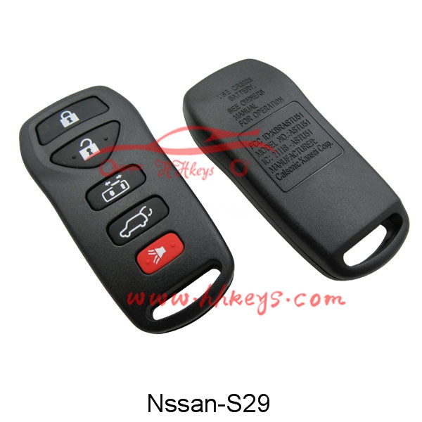 Nissan Tiida 4+1 Buttons Remote Key Case