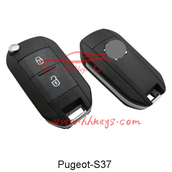 Rapid Delivery for Car Key Cutting Machine -
 Peugeot 307 2 Button Flip Folding Key Case – Hou Hui
