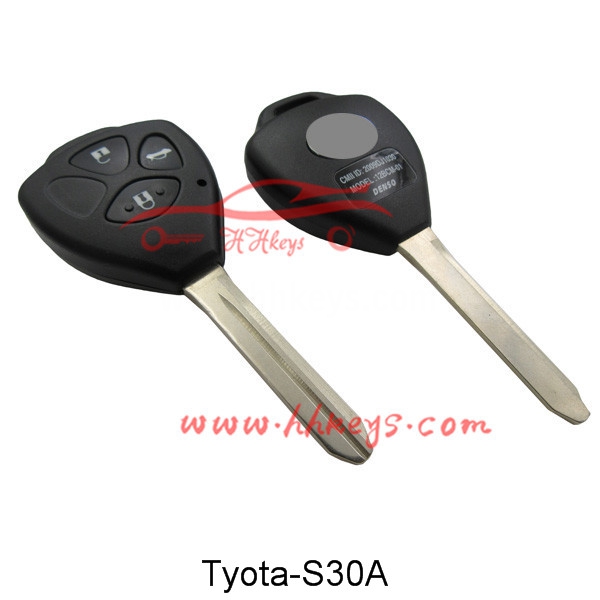 Toyota 3 Buttons Remote key shell