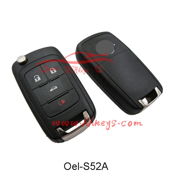 Opel Insignia 4 Button Flip Remote Key Cover (Original Logo)