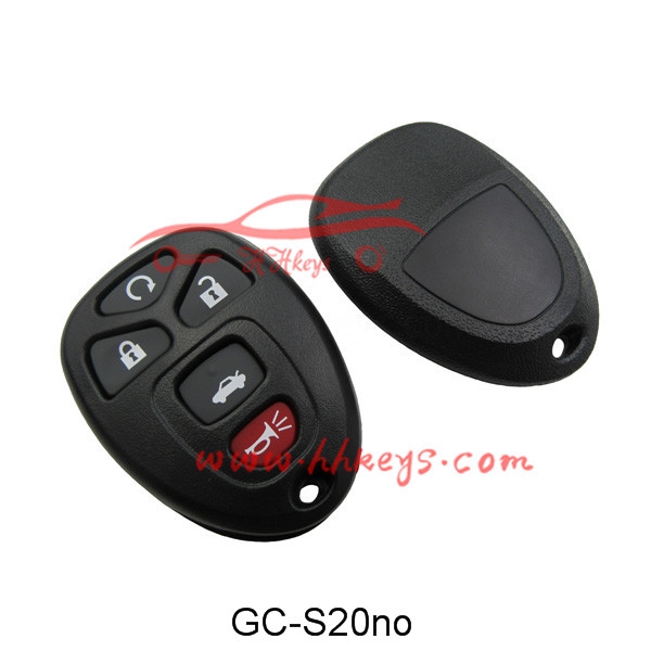 GM 4+1 Buttons Keyless Remote Key Fob No Logo