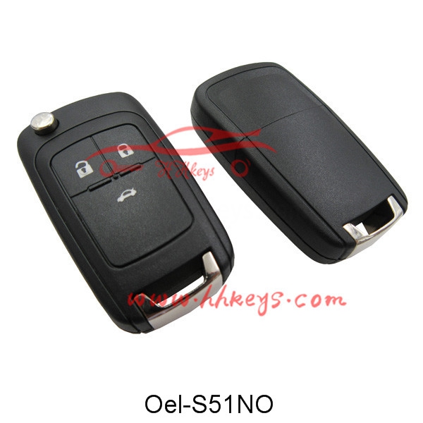 Opel Insignia 3 Button Remote Flip Key Blank No Logo No Screw