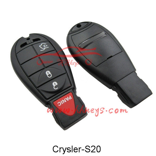 Chrysler 3+1 Buttons Smart key shell