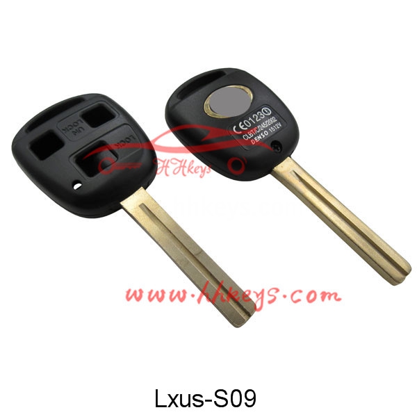 Lexus 3 Button Remote Key Shell With TOY40 Blade (Long)