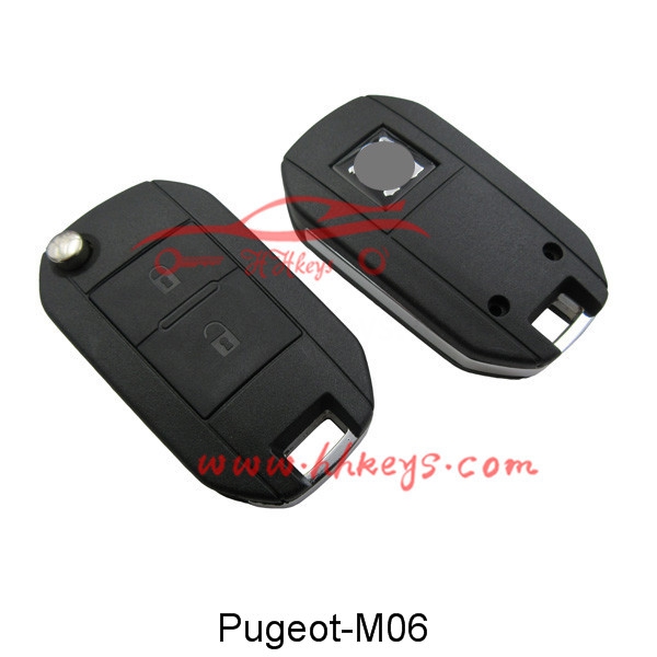 Peugeot 307 2 Button Modified Flip Key Shell