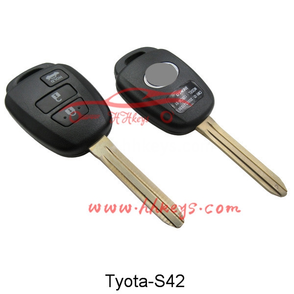 High PerformanceAutomatic Key Cutting Machine -
 Toyota 3 Buttons Remote key shell – Hou Hui