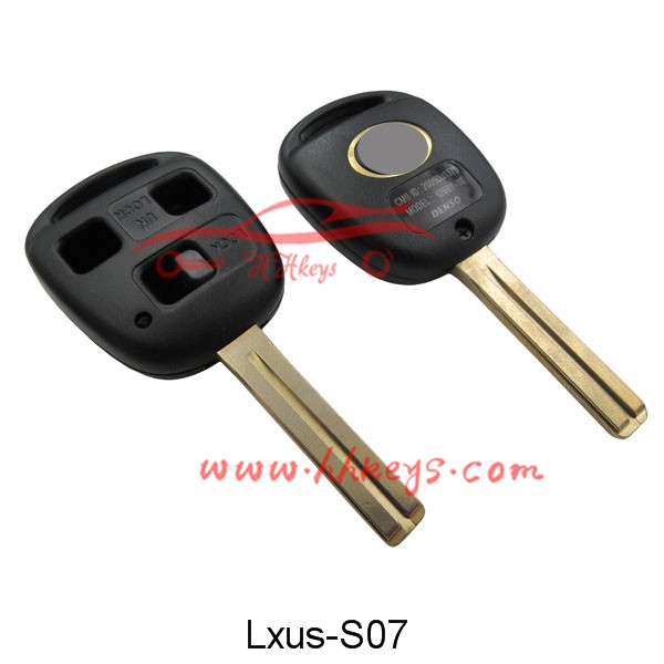 Lexus 3 Button Remote Key Shell With TOY48 Blade (Short)