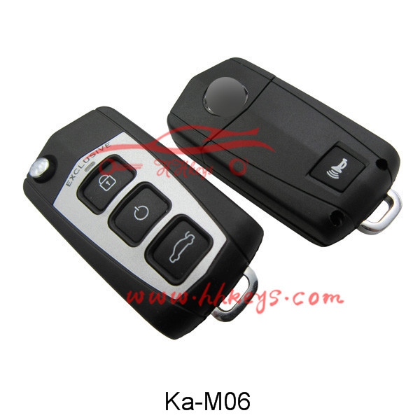 Kia Sorento 3+1 Buttons Modified Flip Key Shell Left Blade(HYN6)