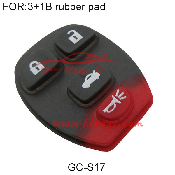 GMC 3 + 1 Buttons Rubber Pad