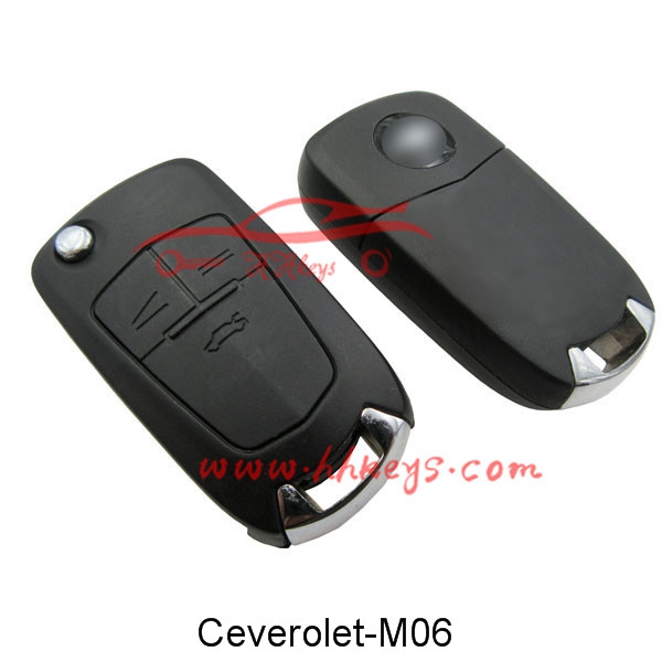 Chevrolet Cruze 3 Buttons Modified Flip Key Blank With HU100 Blade