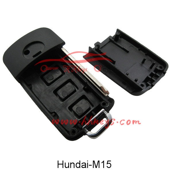 factory Outlets for Key Copying Machine -
Hyundai 3 Buttons modified flip key shell – Hou Hui detail pictures