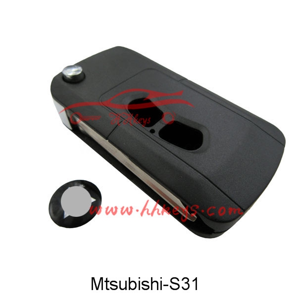 Mitsubishi 2 Buttons Remote key shell(No Button Pad)