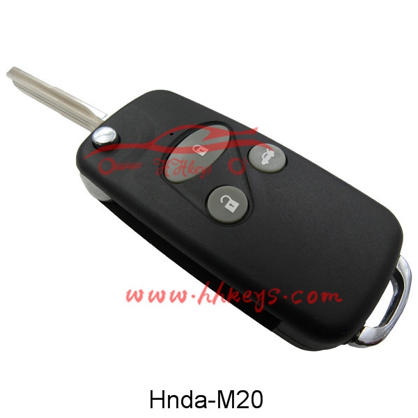 Super Lowest Price Smart Car Key -
 Honda 3 Button Modified Folding Key Blank (HON58R) – Hou Hui