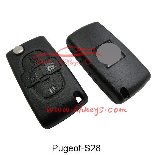 100% Original Factory Factory Price Key Machine -
 Peugeot/Citroen 4 Button Flip Key Shell Blade With Groove (HU83,CE0536) – Hou Hui