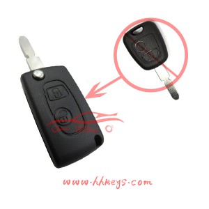 Good User Reputation for Locksmith Cutting Key Machine -
 Peugeot 2 Button Modified Flip Key Fob (NE78 Blade) – Hou Hui
