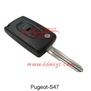 Peugeot 4007/4008 2 Button Flip diaľkový ovládač Kľúč Shell