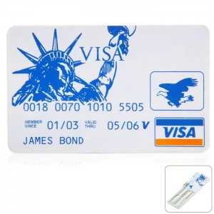 James Bond Card Credit 5 à 1 Lock Pick Set