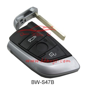 BMW 3 Button Black Smart Key Shell