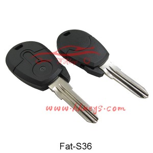 Transponder Key Shell With Plug For Fiat GT15