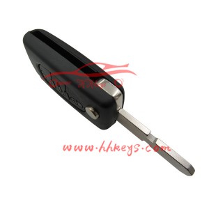 professional factory for 4d Transponder Chip -
Peugeot 3 Button Flip Remote Car Key Fob Shell (Trunk Button) – Hou Hui detail pictures