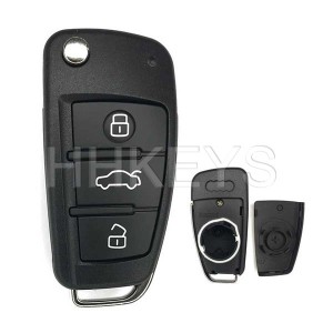 3 Btn Flip Key Shell For Audi A3 Q3 MQB System