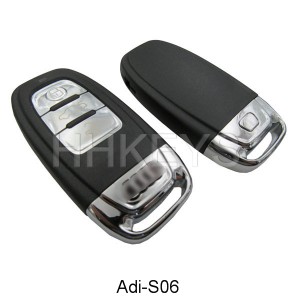 Audi Q5 3 Buttons Keyless Smart Remote Key Shell With Battery Clip With Blade