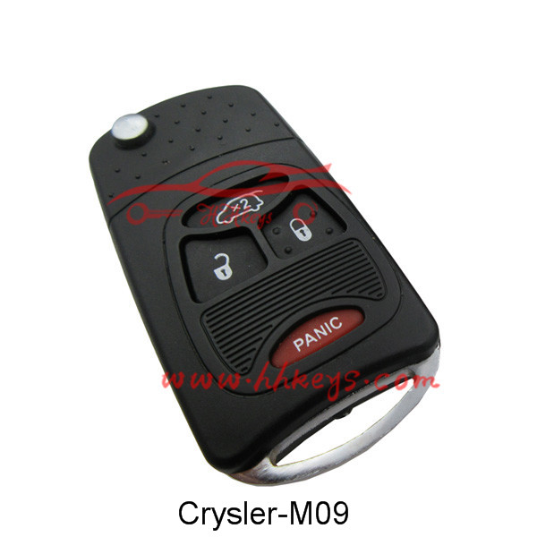 professional factory for 4d Transponder Chip -
 Chrysler 3+1 Buttons Modified Flip Key Shell – Hou Hui