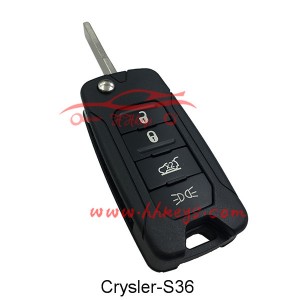 Chrysler 4 Buttons flip key shell