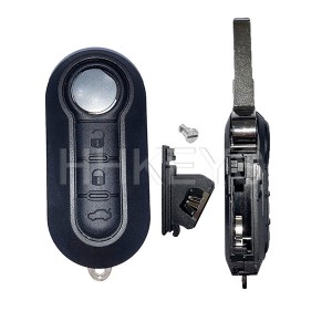 3 Buttons Flip Key Shell For Fiat 500