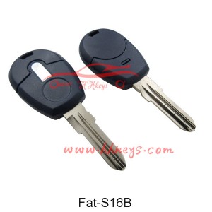 New Style Blue Fiat Palio Transponder Key Shell (GT15R)