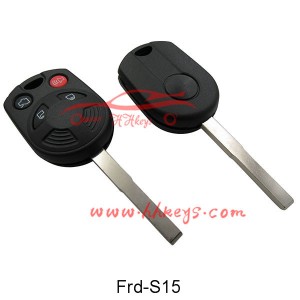 Ford 3+1 Buttons Remote Key Shell With Hu101 Blade