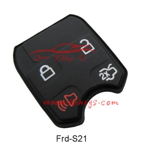 Ford 3+1 Buttons Remote Rubber pard