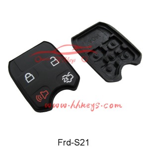 Ford 3+1 Buttons Remote Rubber pard