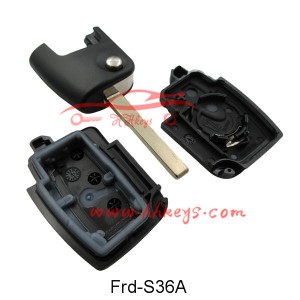 Ford Focus 3 Buttons Flip Key Shell (*2 button)