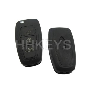 Ford Transit 3 Button Flip Key Shell With HU101 Blade