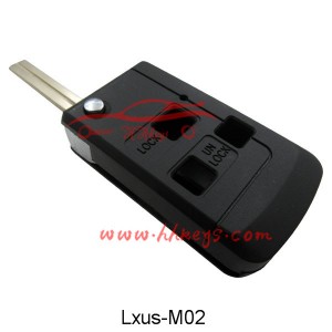 Lexus 3 Buttons modified flip key shell No Button